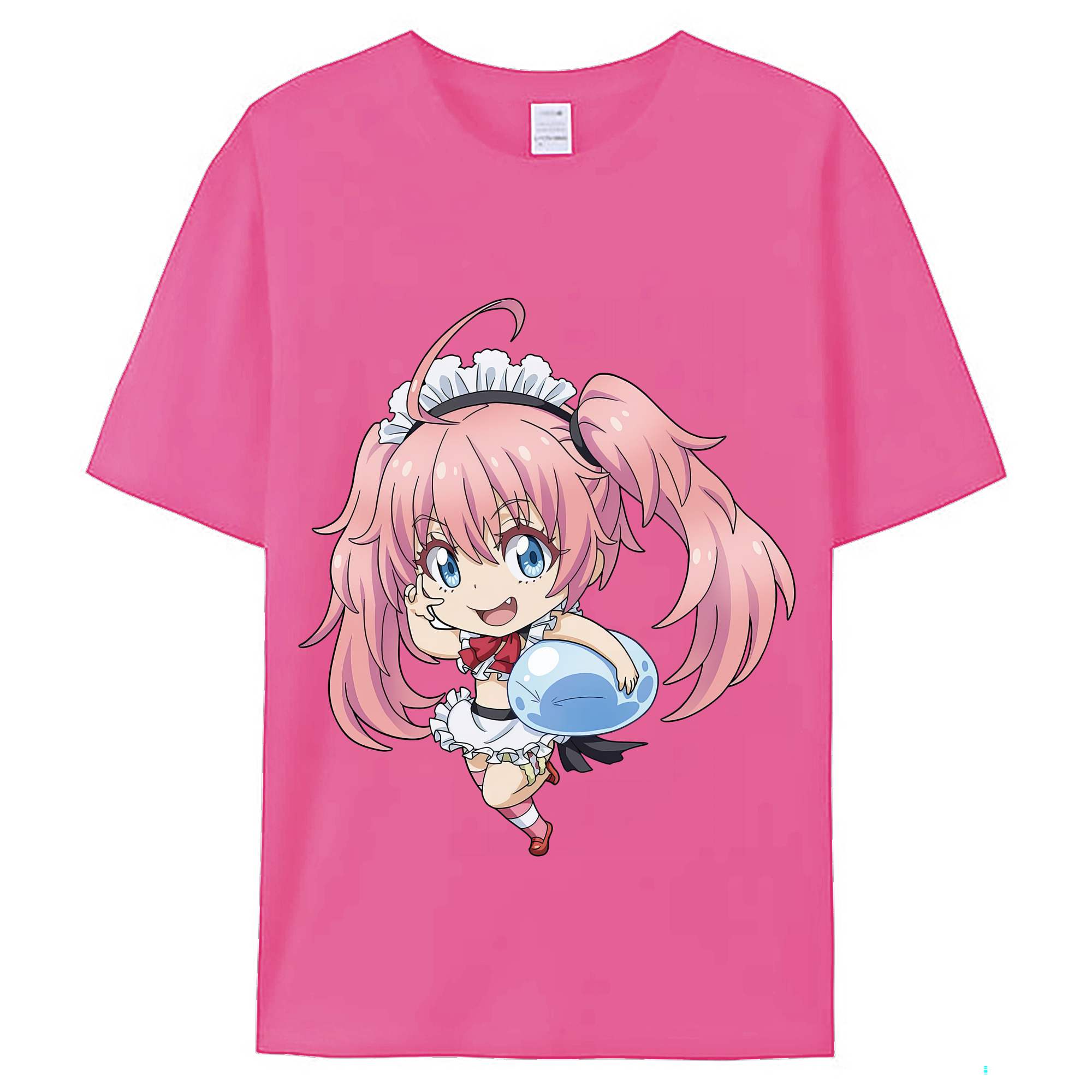 （画像用） 転スラ Regarding Reincarnated to Slime レディースカジュアルプリントTシャツ（綿100％）
